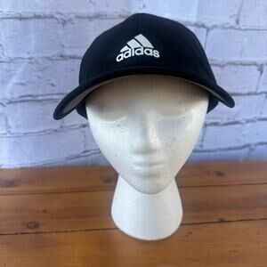 Preowned Women's Adidas Climalite Adjustable Black & White Baseball Workout Cap